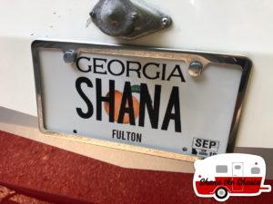 personalized license plate retro camper 2