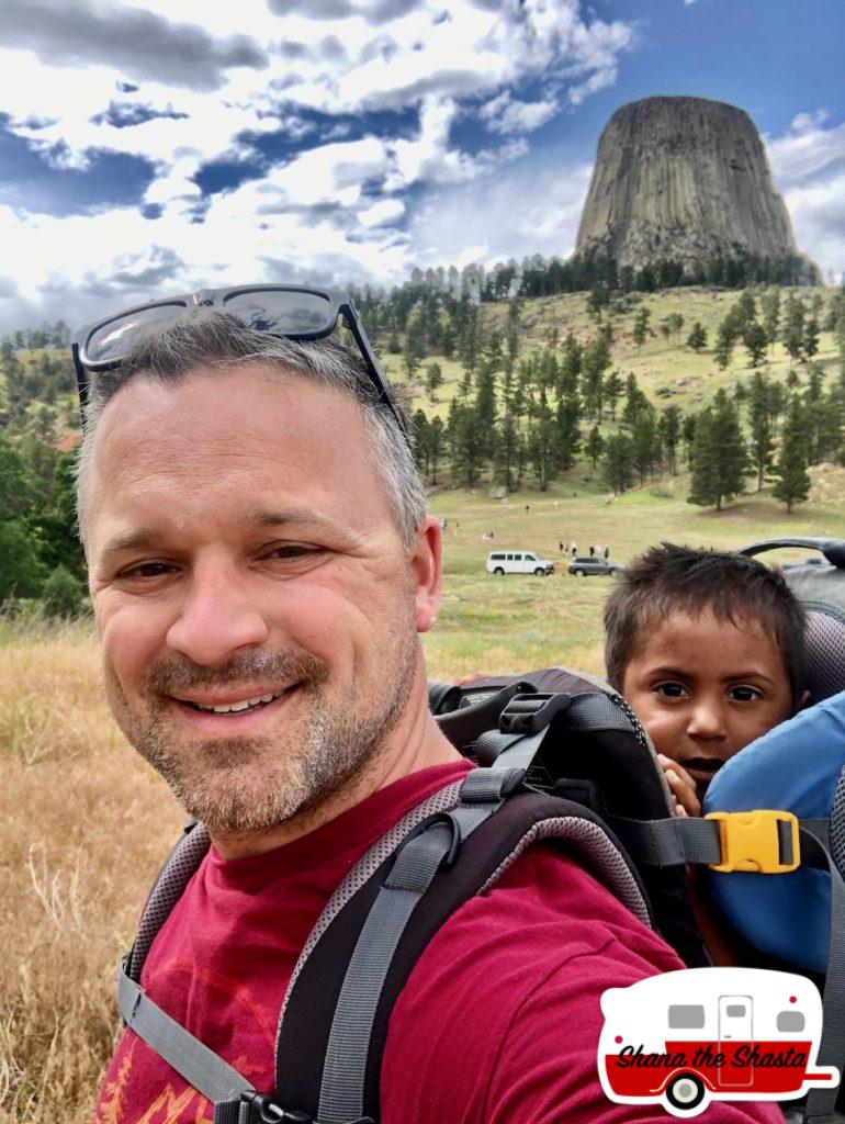 Father-Son-Hike-at-Devils-Tower