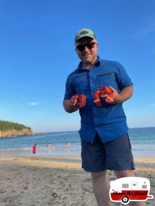 Fresh-Lobster-Dinner-on-Sand-Beach