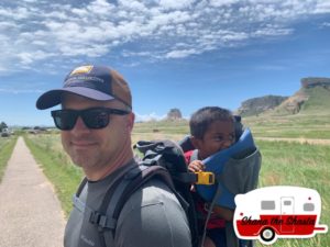 father son oregon trail hike